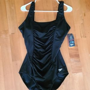 NWT Speedo Women's Swimsuit Black Size 14